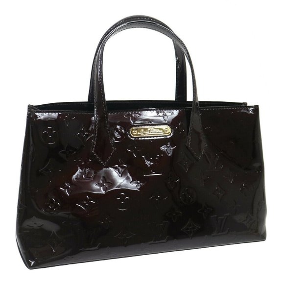 LOUIS VUITTON VERNIS WILSHIRE PM HAND TOTE BAG SN0
